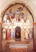 PERUGINO, Pietro Trinity and Six Saints Sweden oil painting artist